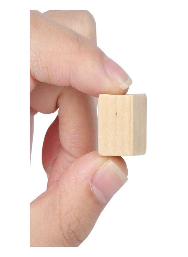 Ormango مجموعة أورمانجو من 16 قطعة من مكعبات الخشب غير المطلية، مثالية للطلاء والختم والتزيين ومشاريع الأعمال اليدوية والهدايا الشخصية، قطع مشاريع فنية وحرفية (1 بوصة) مكعبات خشبية صلبة مربعة الشكل - Image 2